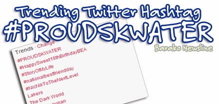 Trending Twitter Hashtag PROUDSKWATER