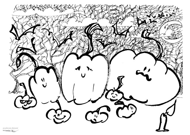 à imprimer halloween, au pinceau dansant, Coloriage halloween, coloriage citrouilles, pumpkin coloring page, coloriage automne, halloween coloring page, agnes gregis, au pinceau dansant, 31 october, dessin citrouilles, activité manuelle, kids coloring page, dessin halloween, citrouilles originales, famille citrouille, mignon, dessin enfant, coloriage enfant, coloriage citrouille rigolote,  fun, amusant, potiron