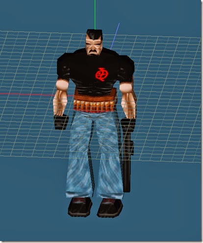 MS3D model imported into Metasequoia 4