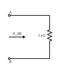 Simplification of a resistance network
