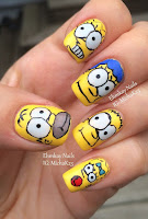 Uñas decoradas de Los Simpson