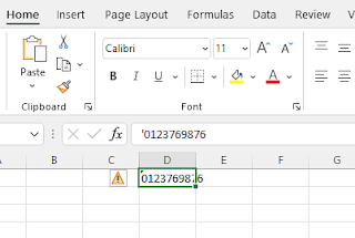 Single Quote in Excel