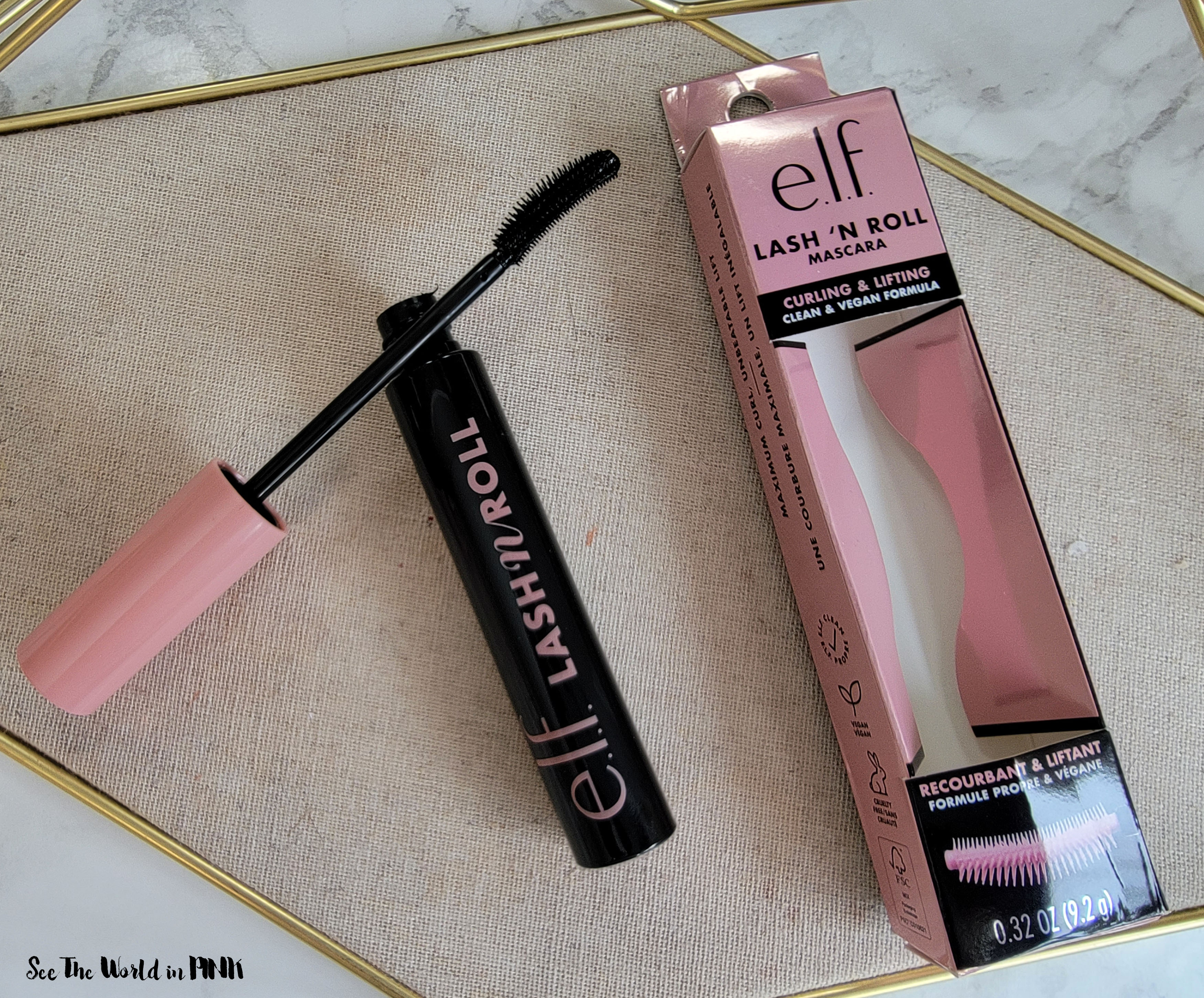 Glowing With New ELF Products - Whoa Glow SPF, Halo Glow Liquid Filter, Halo Glow Blush and Highlighter Beauty Wand, Lip Lacquer, and Lash 'N Roll Mascara