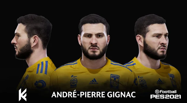 André-Pierre Gignac Face 2023 For eFootball PES 2021