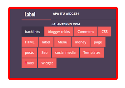 widget label, cara menambahkan widget