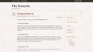 The Essayist Blogger Template