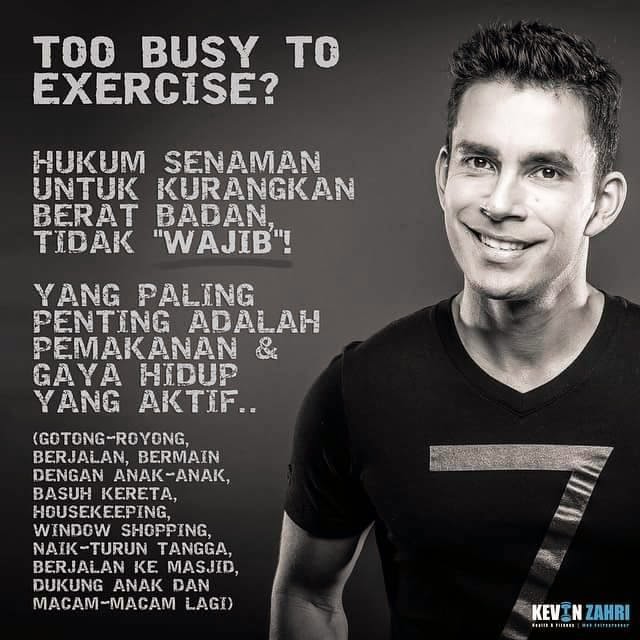 TOO BUSY TO EXERCISE?~ Kevin Zahri