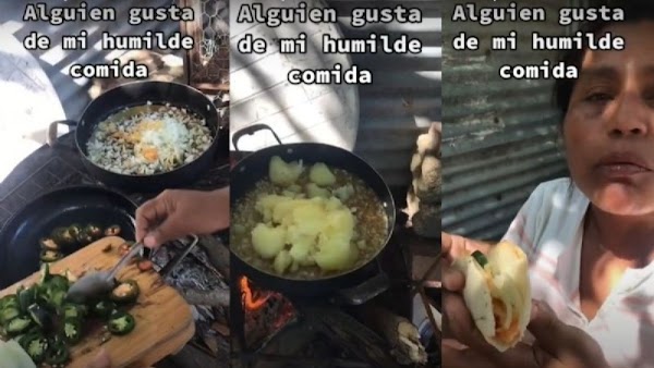 "Con gusto les invito un taco": Señora muestra la comida "humilde" que hace con 50 pesos para 4; conmovedor video se hace viral