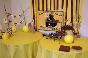 Beaver Party Decor and Snack Ideas @michellepaigeblogs.com