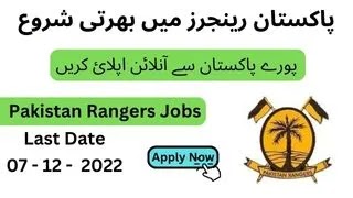 Latest Pakistan Rangers Lahore Jobs