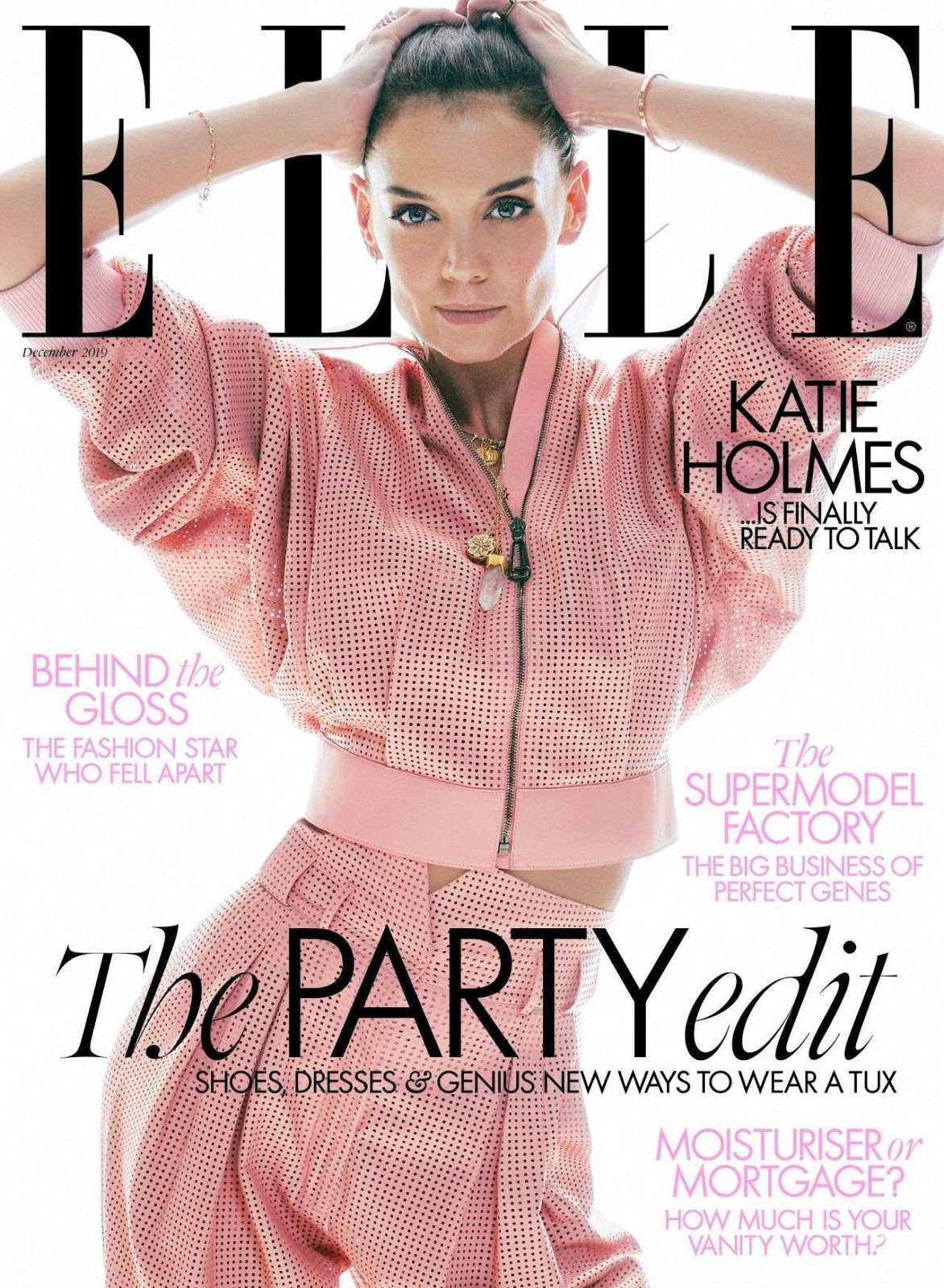 Katie Holmes beautiful fashion model photoshoot for Elle magazine