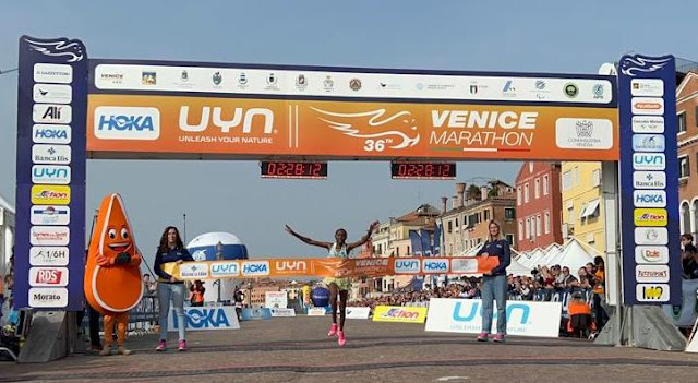 Venice marathon: lucy karimi 2h 28'12"