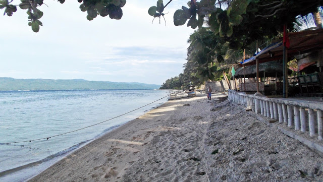 beachfront of Francisco Beach Resort and Lodge at San Antonio, Dalupiri Island, Northern Samar