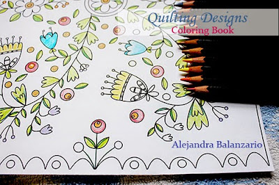 Coloring book for adults Quilting Designs