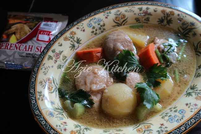 Sup Ayam Sedap Dan Mudah - Azie Kitchen