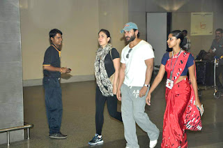 Saif Ali Khan & Kareena Kapoor return from Paris