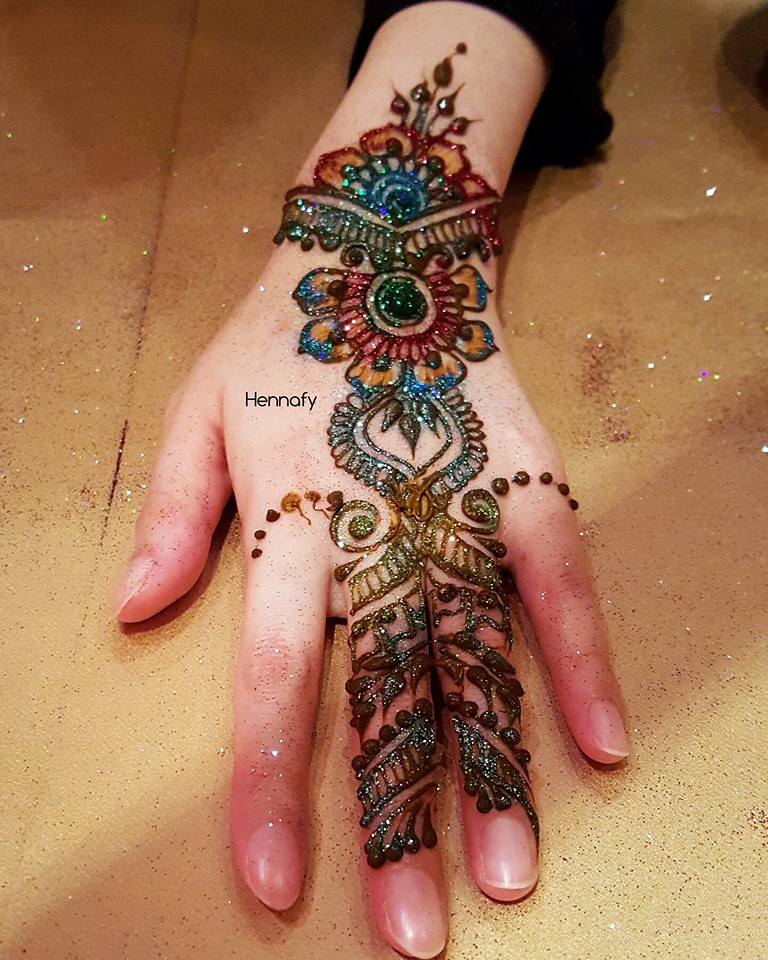 Colored Henna Tattoo Designs | Latest Mehandi Design ...