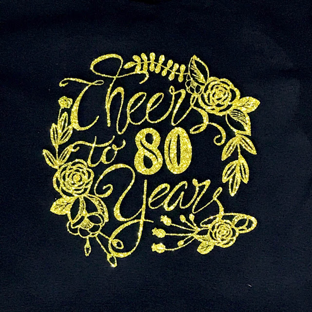 Cheers To 80 Years SVG Design by Thistle Thicket Studio. www.thistlethicketstudio.com