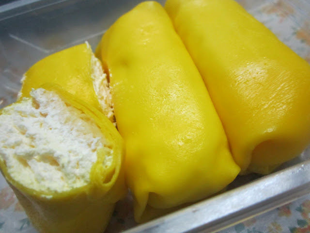 resepi durian crepe azlina ina