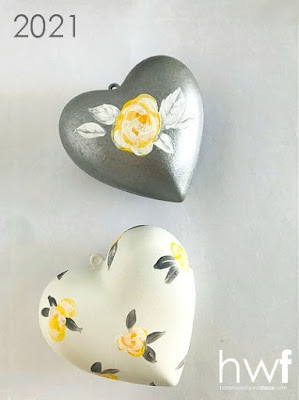 Valentine's Day,hearts,winter,painting,tutorial,DIY,diy decorating,crafting,dollar store crafts,re-purposed,makeover,faux finish,home decor,winter home decor, Valentine's decorating,diy Valentine's Day decor,paint tricks,faux finish paint tutorial.