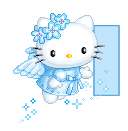 HelloKitty Text-Free Text kitty Blue-Kitty Text-HelloKitty Blue Text