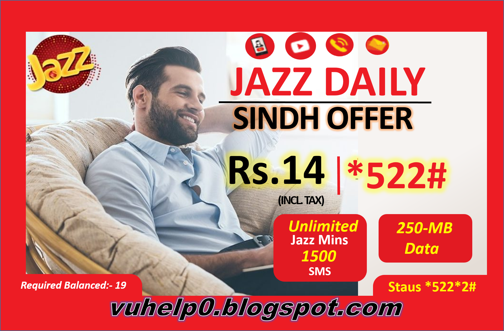 Jazz Daily Sindh Offer | Jazz *522# Offer