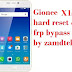 Gionee X1s hard reset, pattern removal and frp bypass