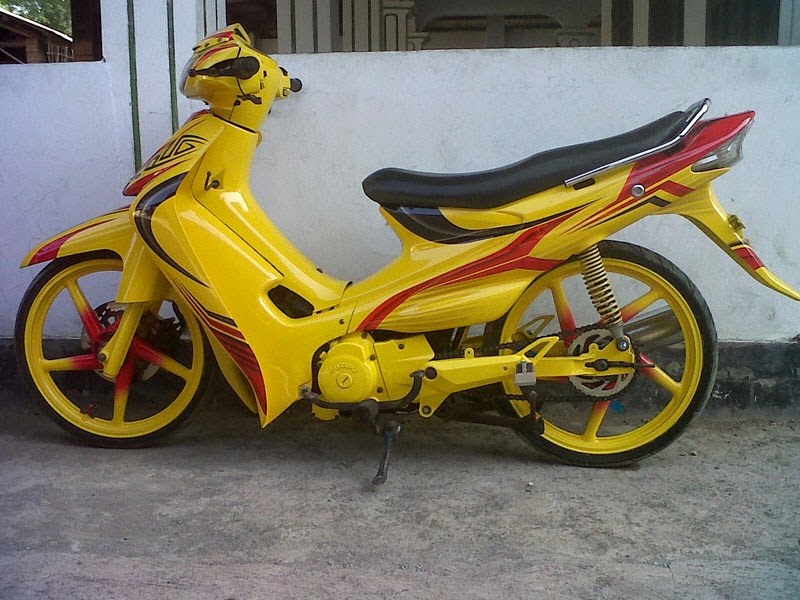 modifikasi motor suzuki smash airbrush