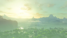 screenshot of the rising Hyrule Castle from the Breath of the Wild sequel trailer