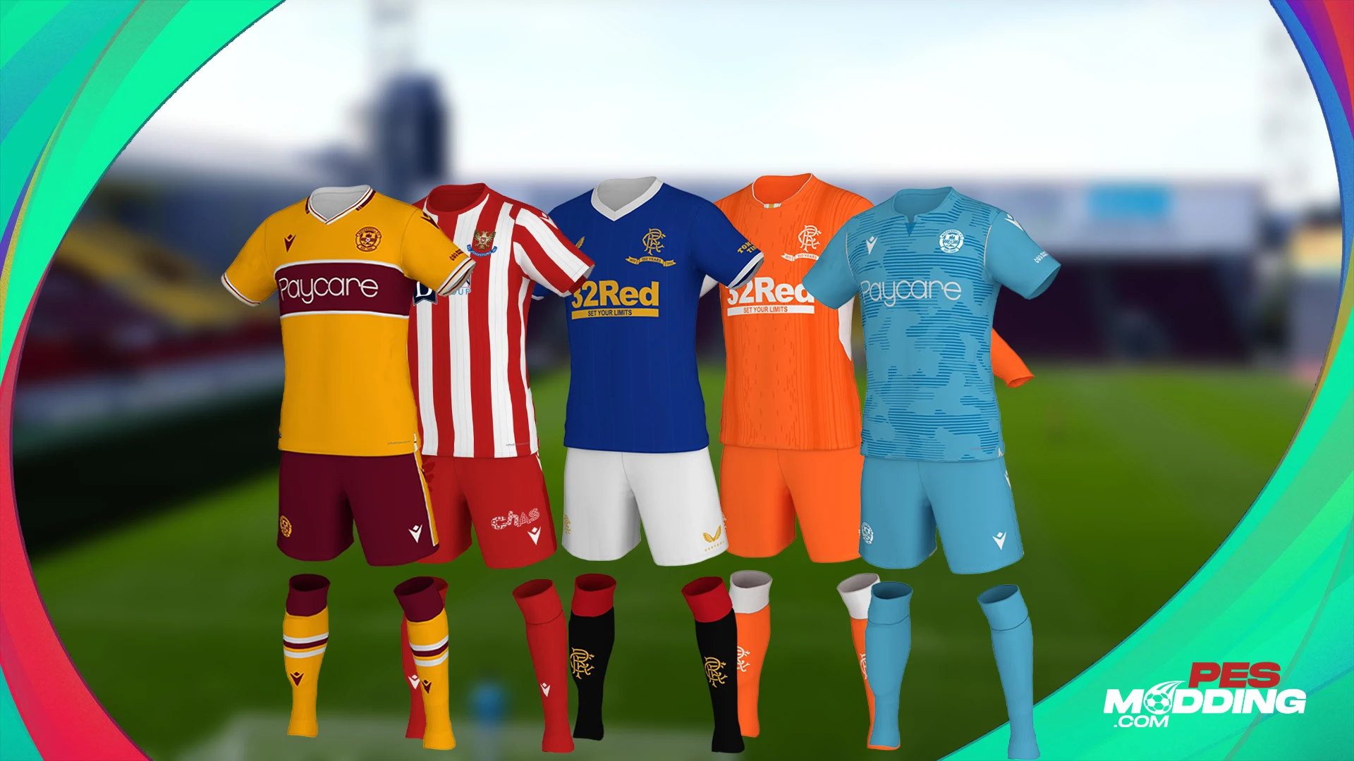 PES 2021 Scottish Premiership 2021 - 2022 Kits Pack