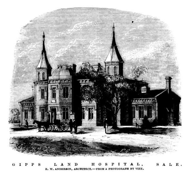 Gipps Land Hospital, Sale - Opening 20 August 1867