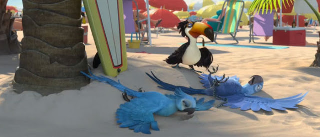 Beach scene Rio 2011 poster animatedfilmreviews.filminspector.com