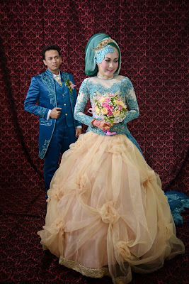 Gambar Kebaya Pengantin Muslim Modern