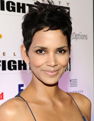 Halle Berry Diamond Hoop Earrings