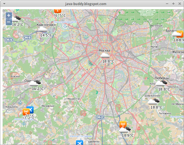 Java-Buddy: Embed OpenWeatherMap in JavaFX WebView