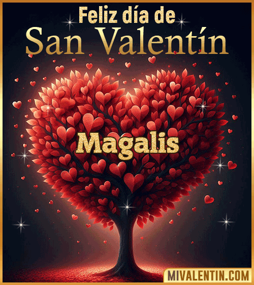 Gif feliz día de San Valentin Magalis