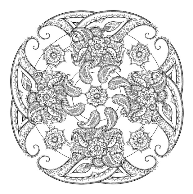 Paisley Coloring Pages  Paisley Coloring Page Printable  Clipartandcrafts Picture