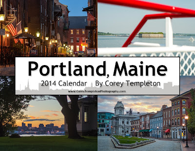 Portland, Maine 2014 Calendar by Corey Templeton 
