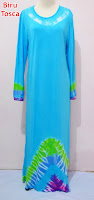 gamis kaos muslimah tosca biru | khisan fashion jual gamis cantik online malang