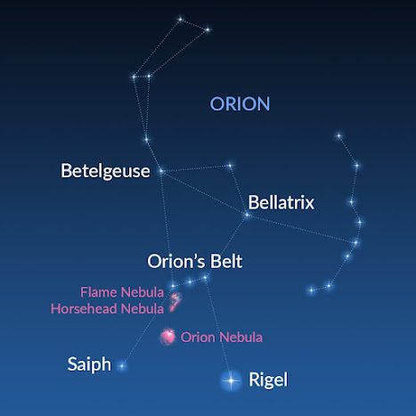 The constellation Orion as depicted in the StarWalk app.