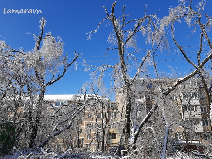 Ледяной дождь во Владивостоке