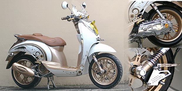 Motorcycle Style Trending Modifikasi Retro Honda Scoopy 