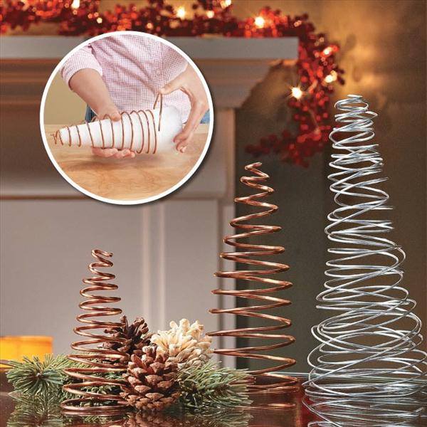  DIY Christmas tree, Christmas decorations 2016 copper coil 