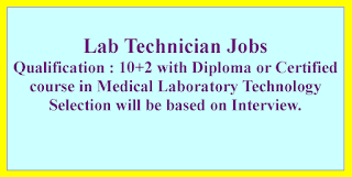 Lab Technician Jobs in Directorate of Medical Education & Training Uttar Pradesh