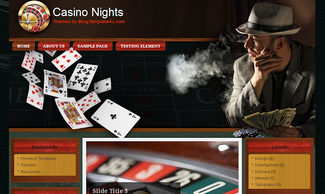 Gambling Theme Blogger Template