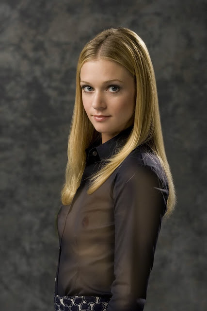 A.J. Cook see through blouse breast nipple visible