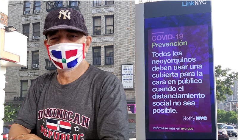  Dominicanos usan símbolos patrios en mascarillas y otros suministros para protección contra COVID-19  