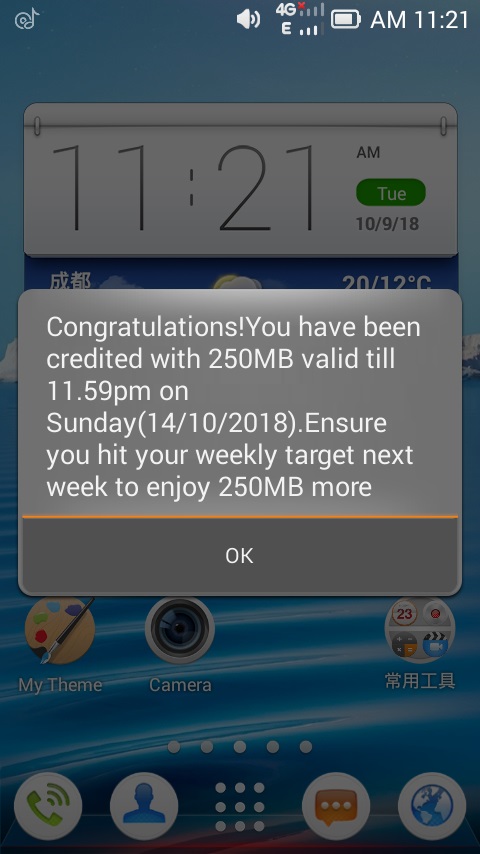 Airtel free 250 mb