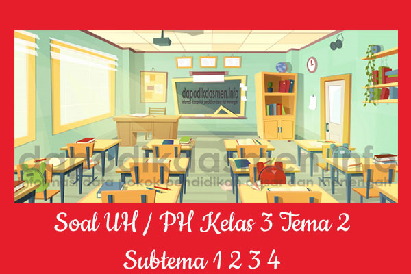 Soal UH PH Kelas 3 Tema 2 Subtema 1 2 3 4 Terbaru, Soal PH / UH Kelas 3 Tema 2 Subtema 1 2 3 4 Kurikulum 2013 Revisi Terbaru, Soal Tematik Kelas 3 Tema 2 K13 Subtema 1 2 3 4, Soal Ulangan Harian ( UH ) SD/MI Kelas 3 Tema 2, Soal Penilaian Harian ( PH ) Kelas 3 Tema 2 Subtema 1 2 3 4