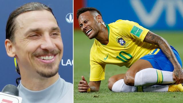 Zlatan Ibrahimovic: Zlatans skratt – på frågan om Neymar